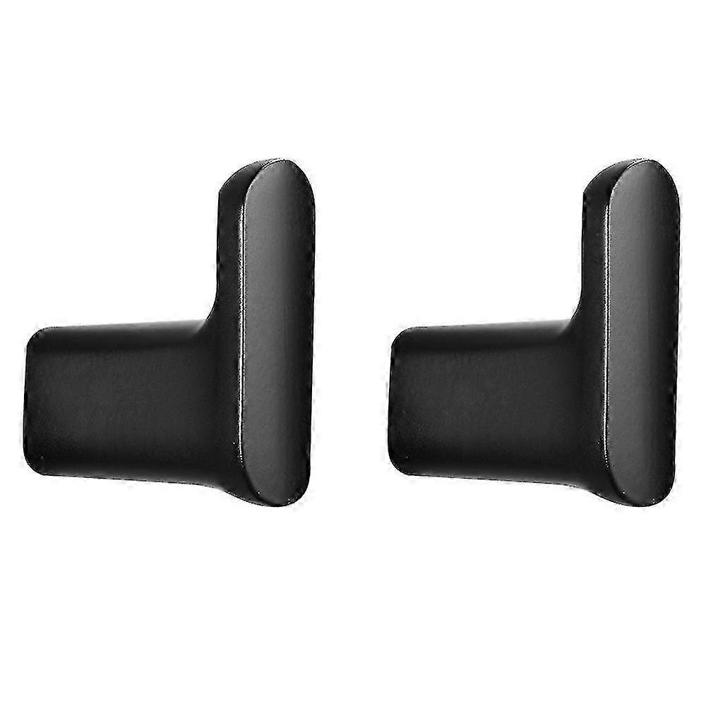2pcs Brass Single Hook Solid Brass Coat Hook Door Back Hook Bathroom Kitchen Hooks Towel Hook (black