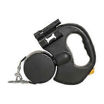 Beleuchtete doppelte einziehbare Leine für zwei Hunde, 360 Anti-Tangle Swivel Strap