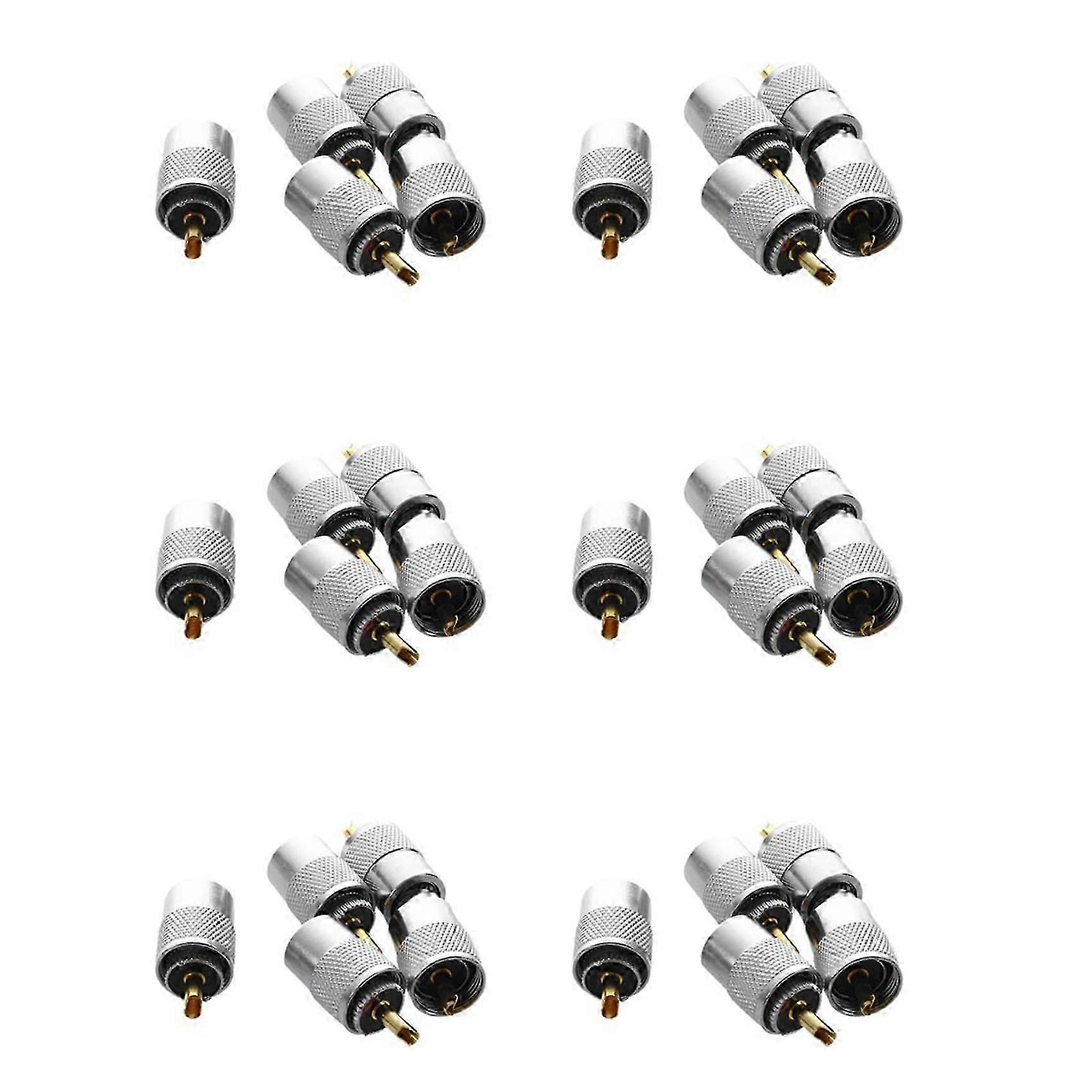 30 Pcs UHF PL259 Plug Solder Connector compatible with RG8