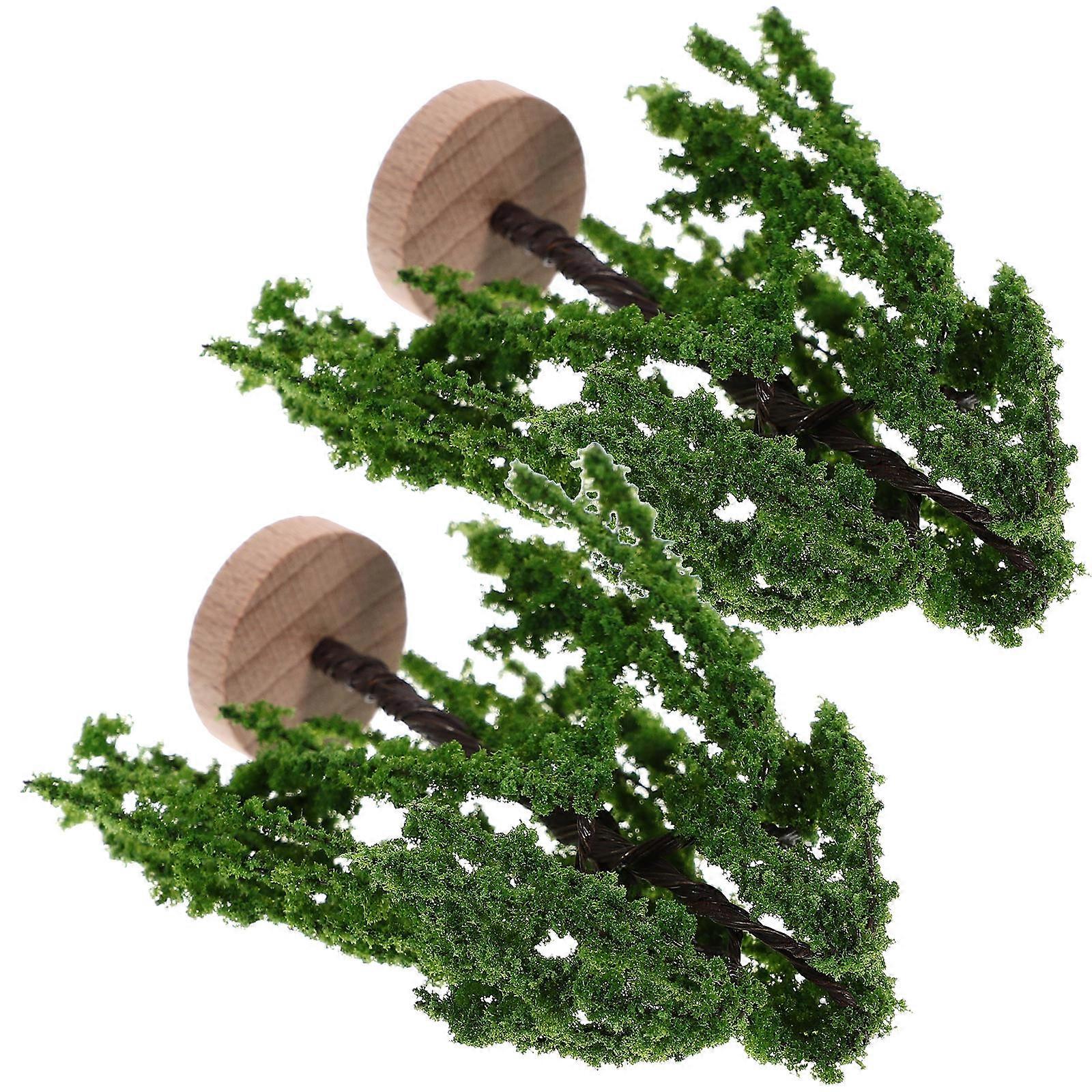 Model Scenery Trees Sand Table Decoration for Decor 10Pcs