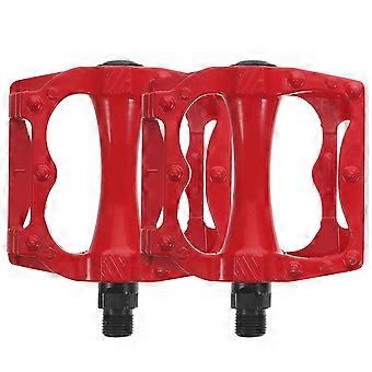 Mountainbikepedalen, metalen fietspedalen voor gebruik op de fiets, 2 stuks, duurzaam, rood legering.