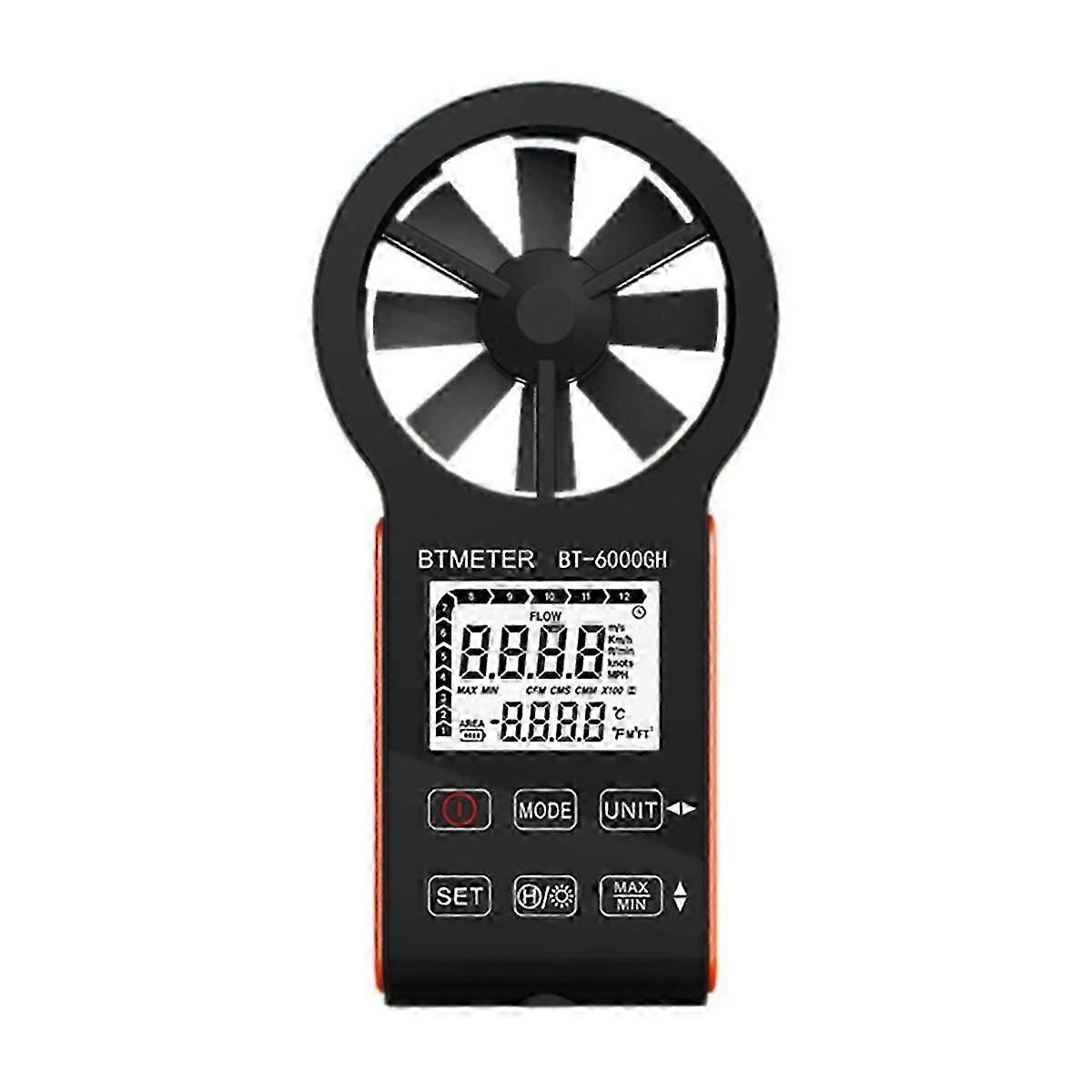 Intelligent High Precision Handheld Digital Anemometer for Wind Speed & Volume Testing