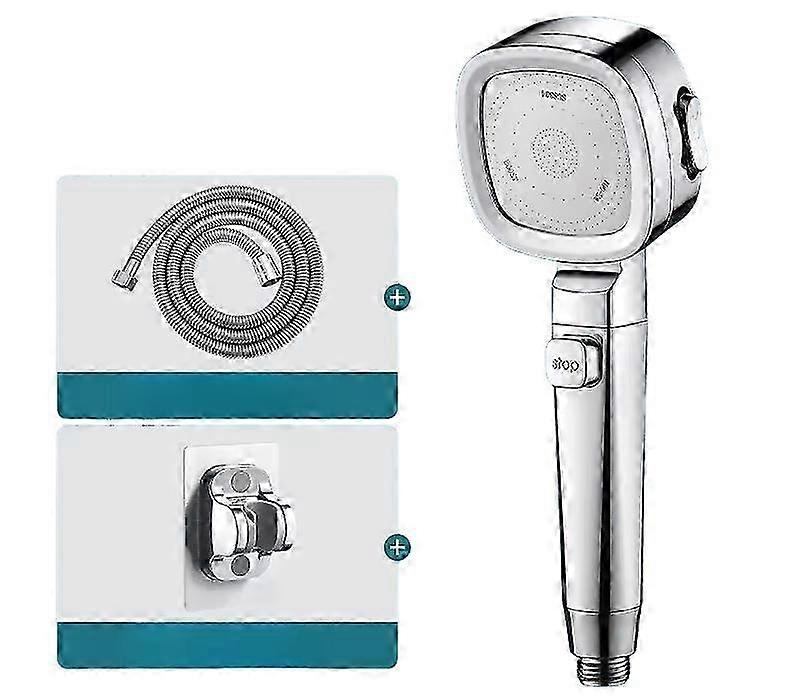 Square 3-Mode Handheld Shower Head