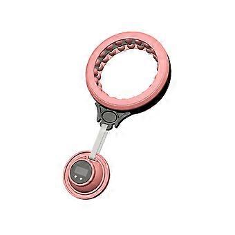 Handheld Arm Exercise Equipment with Rotational Resistance, Time and Repetition Tracking, and Included Counter Battery  Pink
