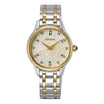 Seiko Dames Diamond Set Dial Luxe Horloge SRZ550P1