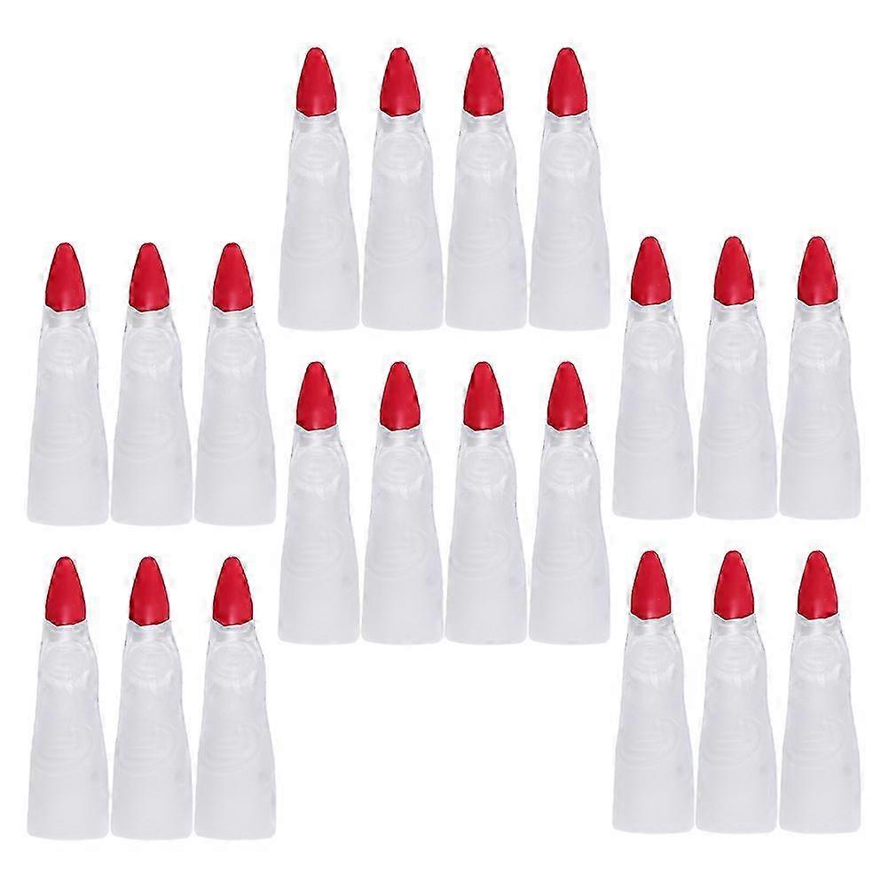 Fake Nail Finger Covers Halloween Decor Function 50Pcs White Plastic Set
