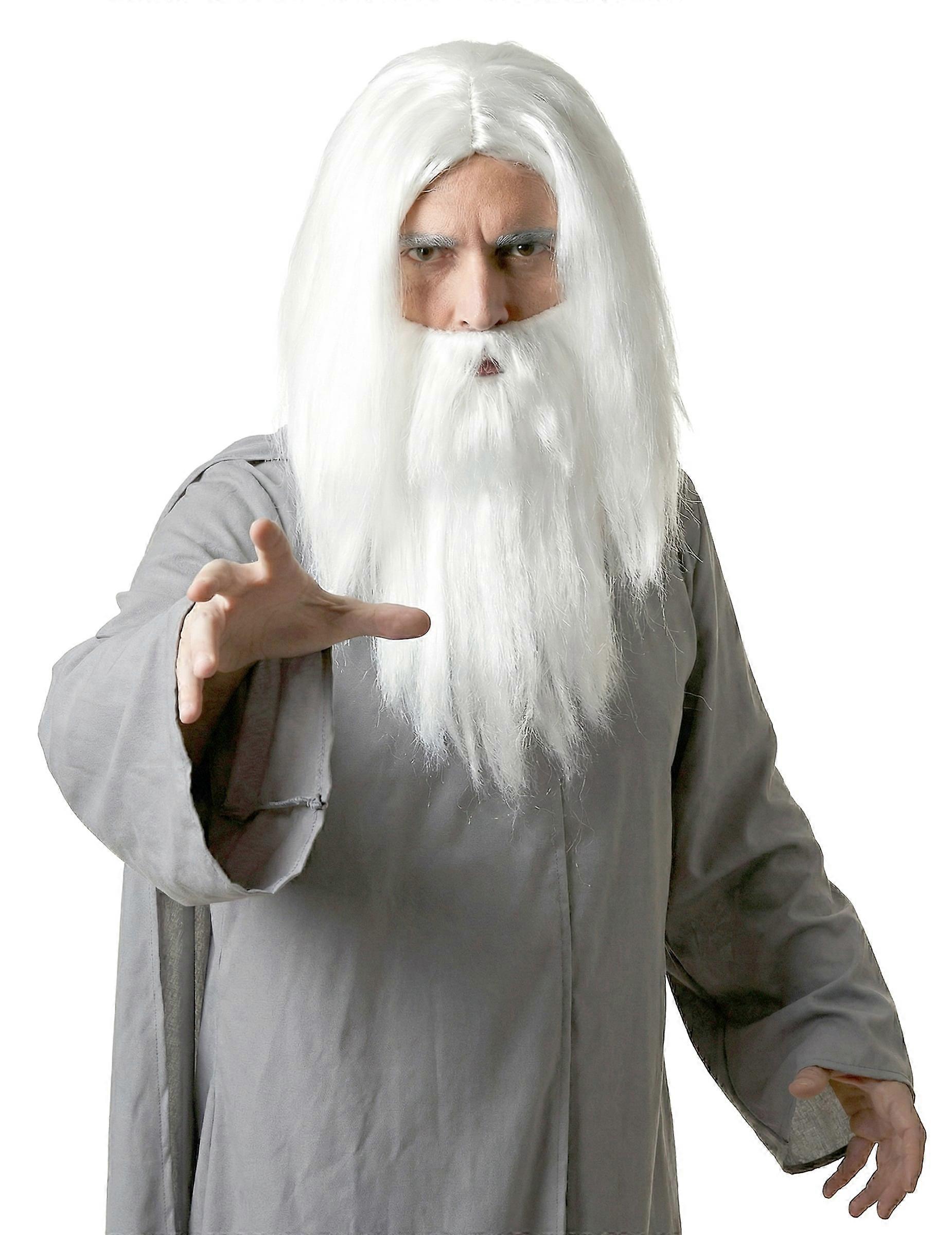 Wizard wig with beard for men