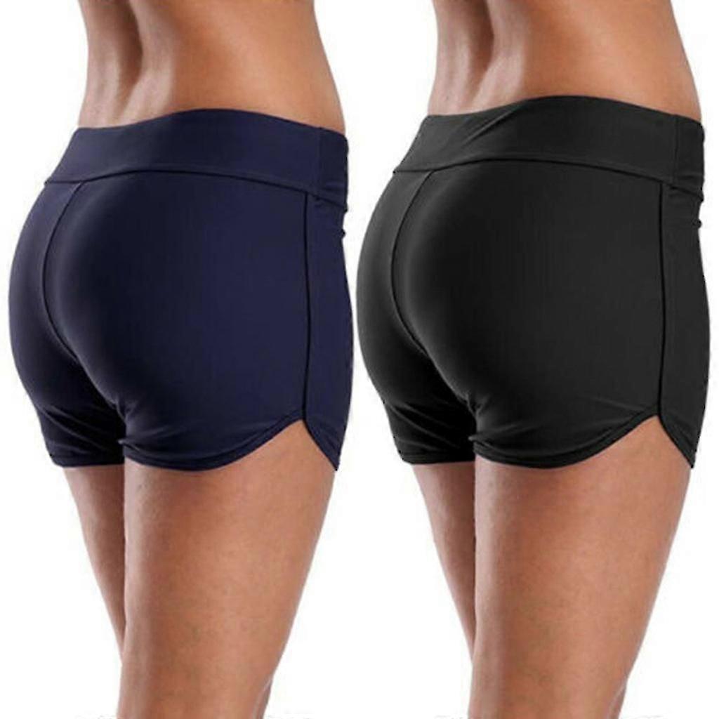 Women's Solid Shorts Bikini Swim Shorts