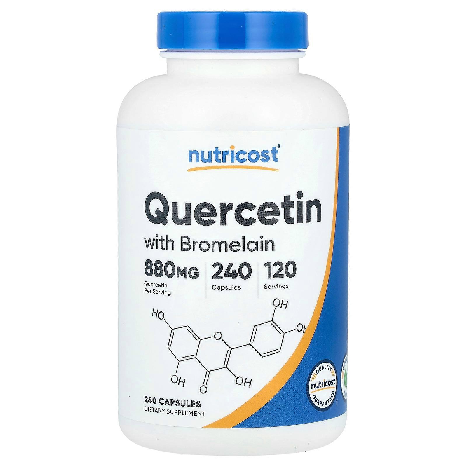 Nutricost, Quercetin with Bromelain, 240 Capsules