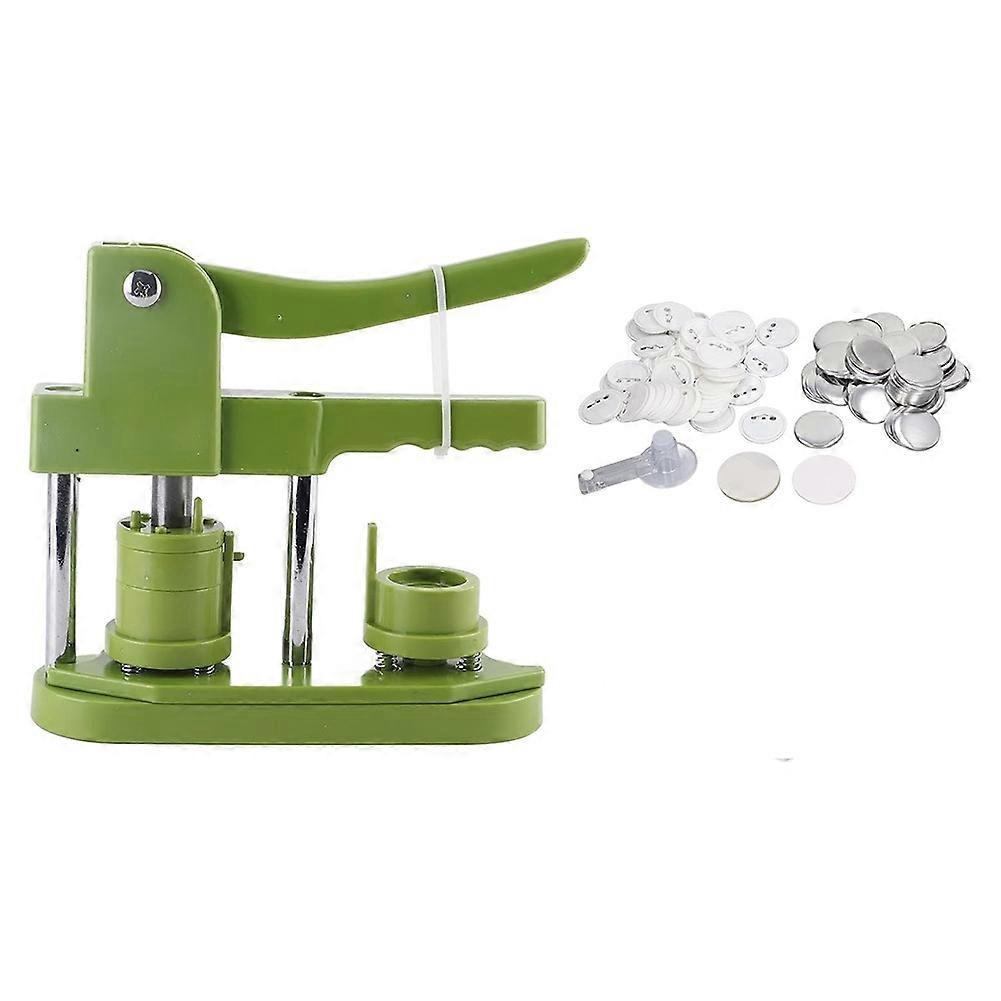 Button Maker Machine Kit with 100 Sets, DIY Badge Button Maker Press Machine Badge Punch Press Pin Set