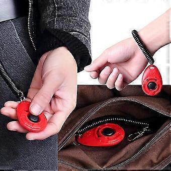 Pet Training Clicker Wrist Strap Hund Cat Bird Horse TræningSværktøjer