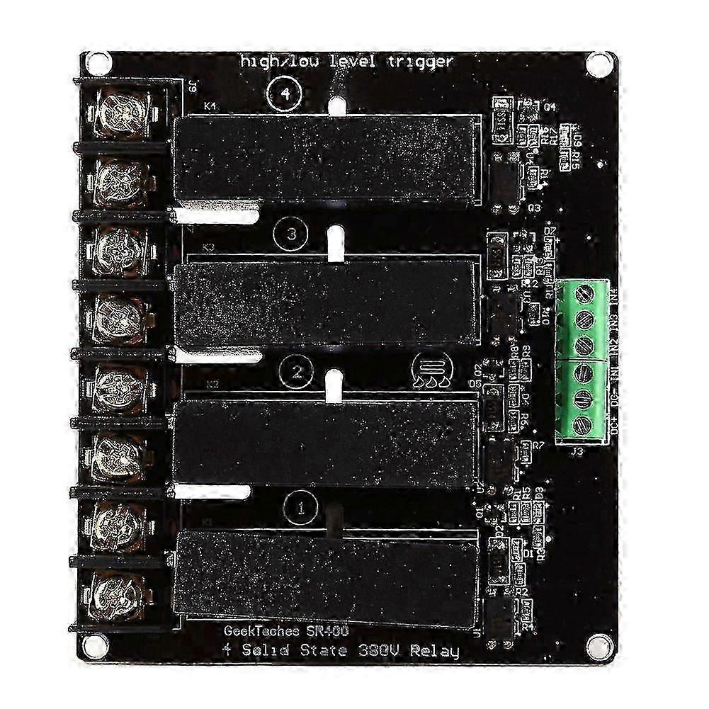 hard 380V 8A 4 Channels Solid State Relay Module Board SSR Switch Controller Super perfect quality