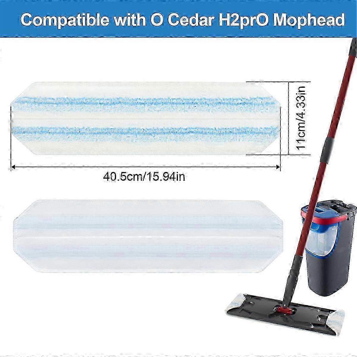 Mop Pads Replacements compatible with Flat Mop System,Washable & Reusable Microfiber Mop Refills 8 Pcs