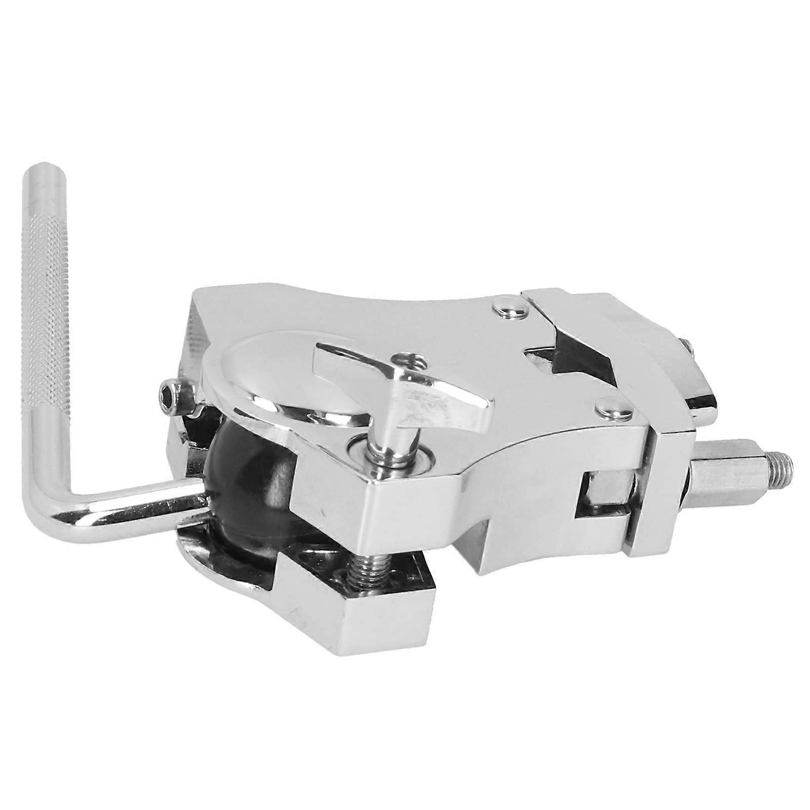Bracket Replacement for Tom Drum with Polished Chrome Finish, Durable Metal Hardware for Secure Mounting