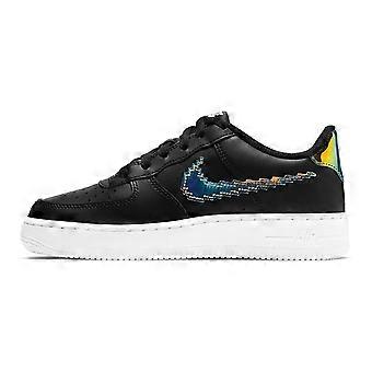 Nike Air Force 1 Low LV8 Digital Swoosh Schwarz GS CW1577-002