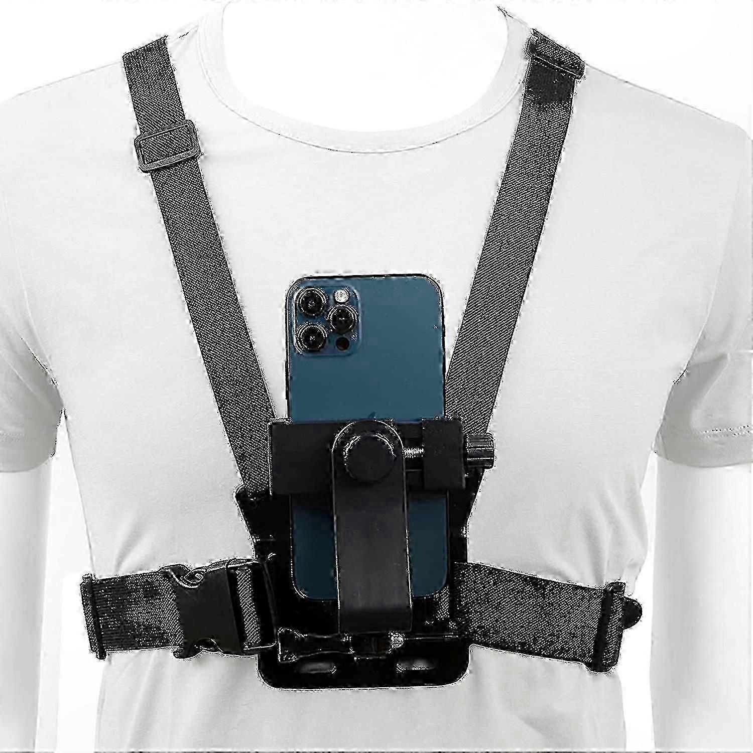 Robust chest strap compatible with action camera video recording (POV setup)  good quality