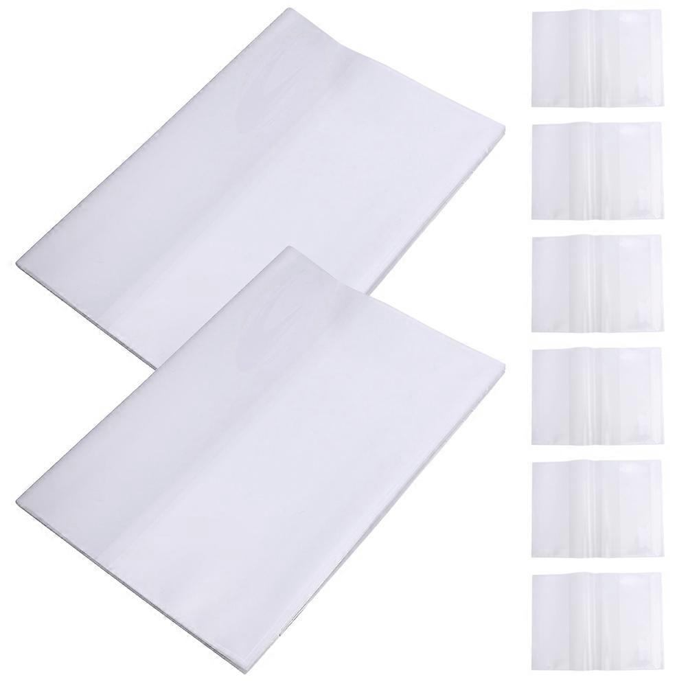 80Pcs Transparent Book Cover for Students Textbook Protector Reusable