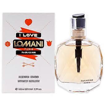 I Love Lomani Paradise By Lomani For Women - 3.4 Edp Spray