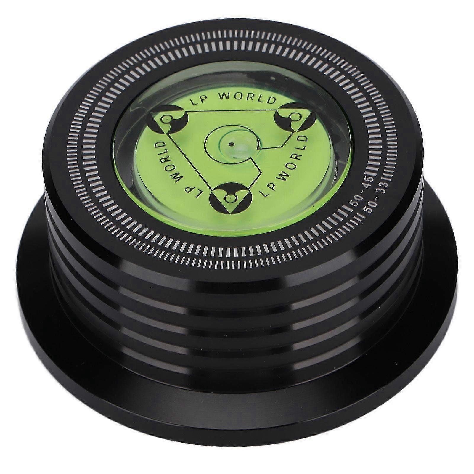 Aluminum Record Stabilizer with Bubble Level