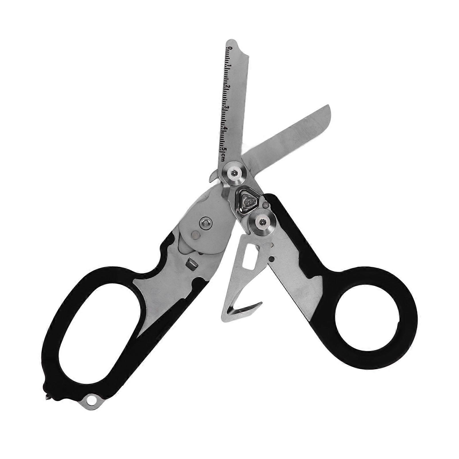Emergency Response Shears Foldable Multifunctional Scissors Portable Stainless Steel Scissors for