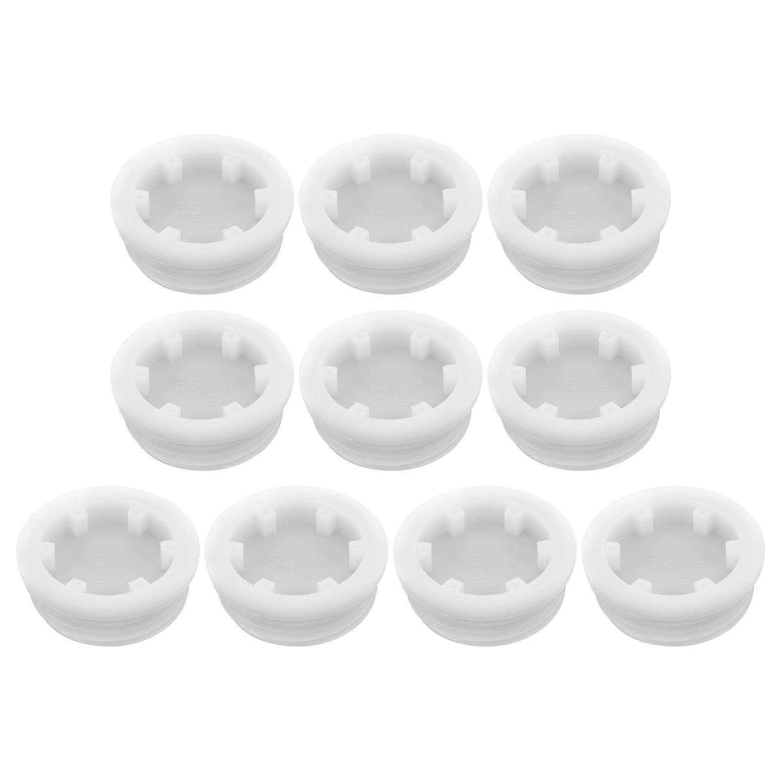 Plastic Barrel Caps compatible with Industrial Use Threaded Drum Bung Plugs 10Pcs Set