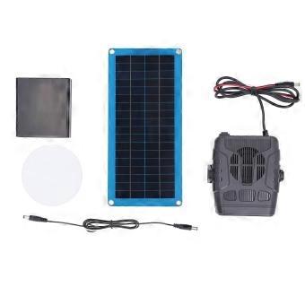 30W Solar Chicken Coop Heater with Overheat Protection, Weather Resistant and Battery Backup