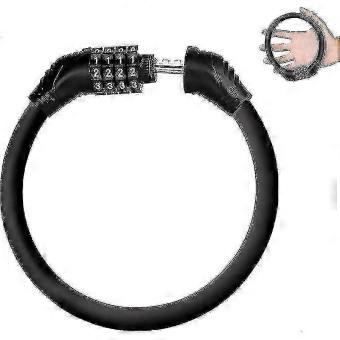 Lightweight 4 Digit Combo Cable Lock