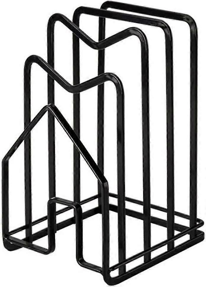 Sturdy Black Iron Board Storage Rack
