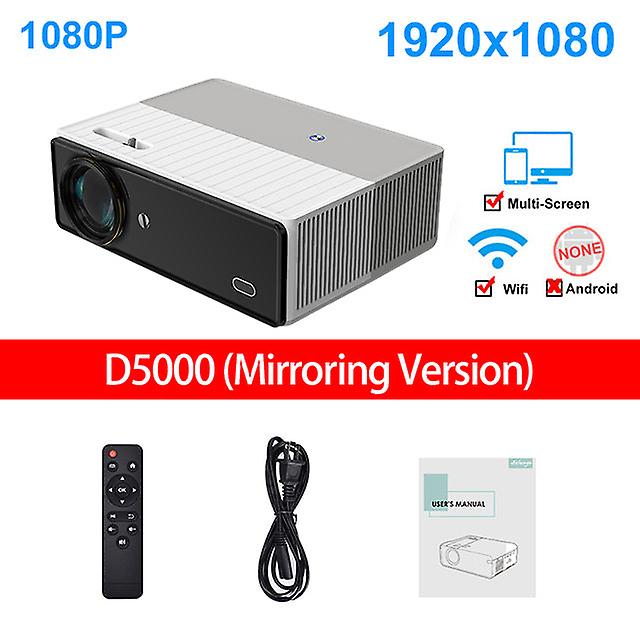 Salange D5000 Projector Full Hd Video 6000 Lumens Android Video Home Theater For Phone Compatible With Hdmi Wifi Bluetooth