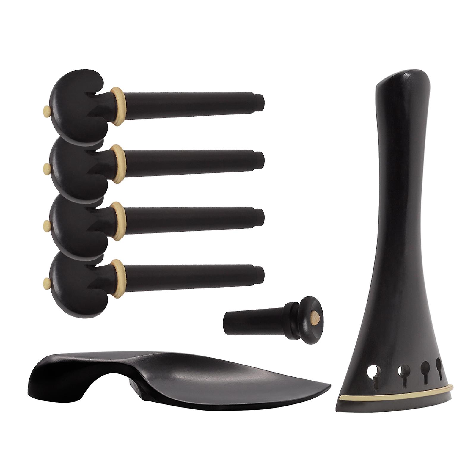 4/4 Violin Accessory Parts Set Ebony