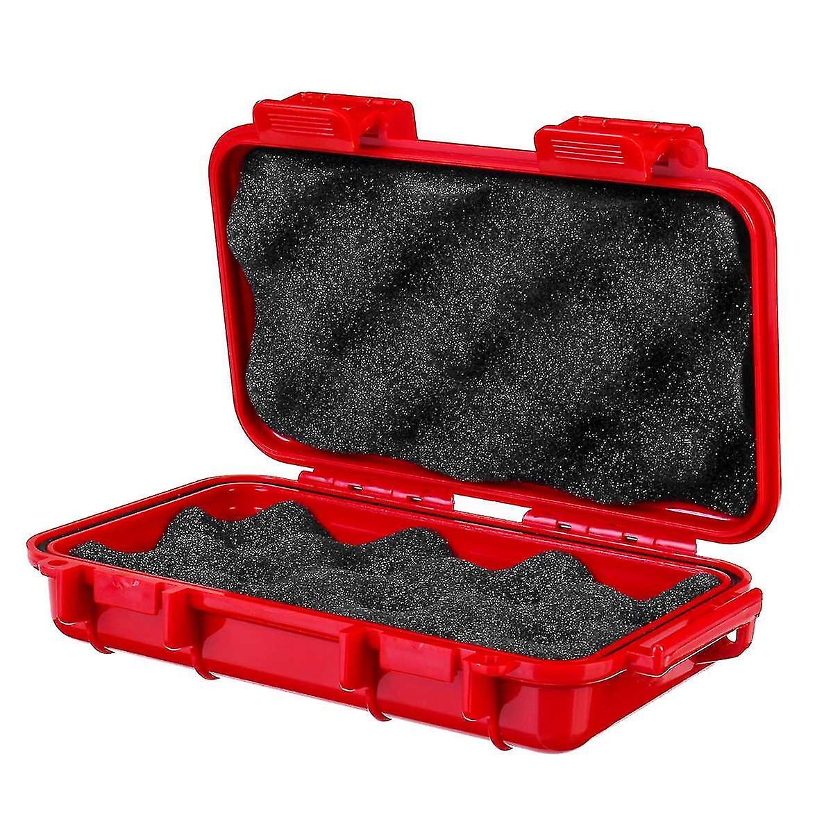Red 190x120x52mm Shockproof & Waterproof Boxes Outdoor Storage Carry Box