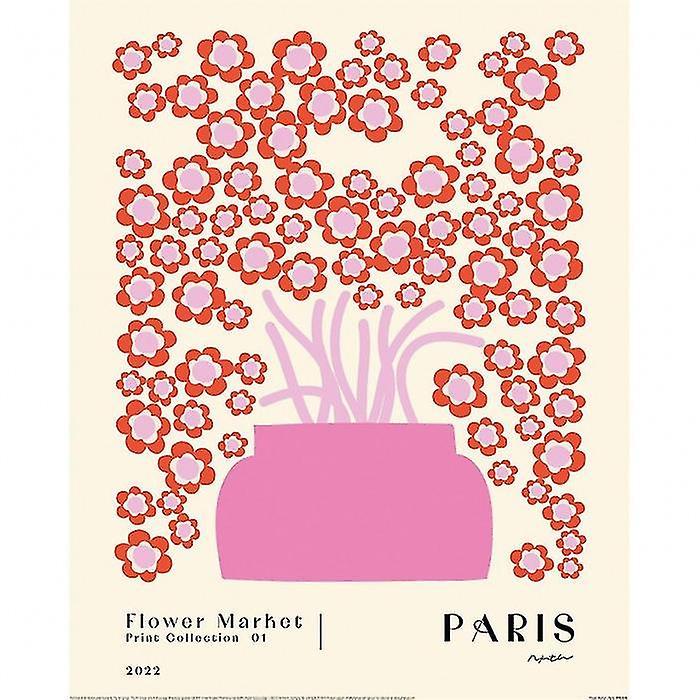 Pyramid International Flower Market Paris Print