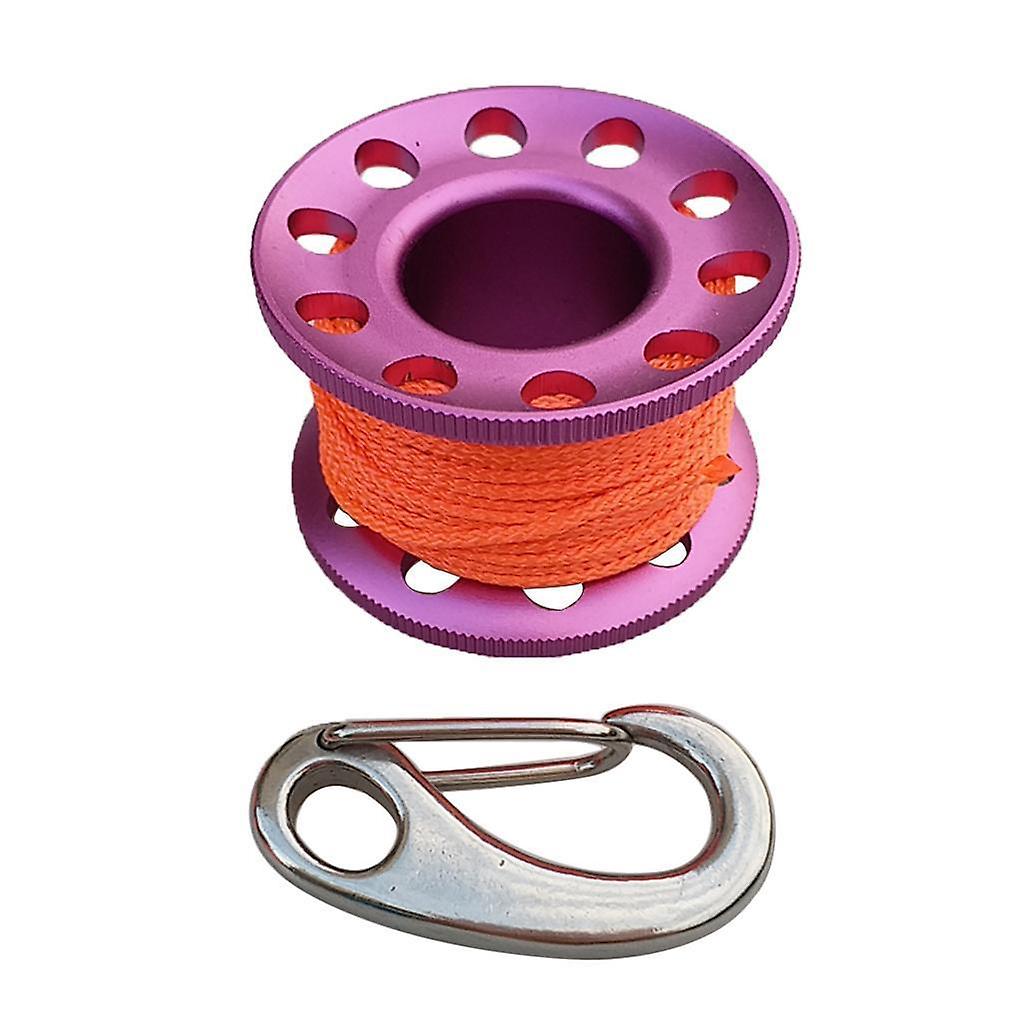 10m Alloy Cave Scuba Tech Diving Finger Spool Dive Guide Line Reel Blue