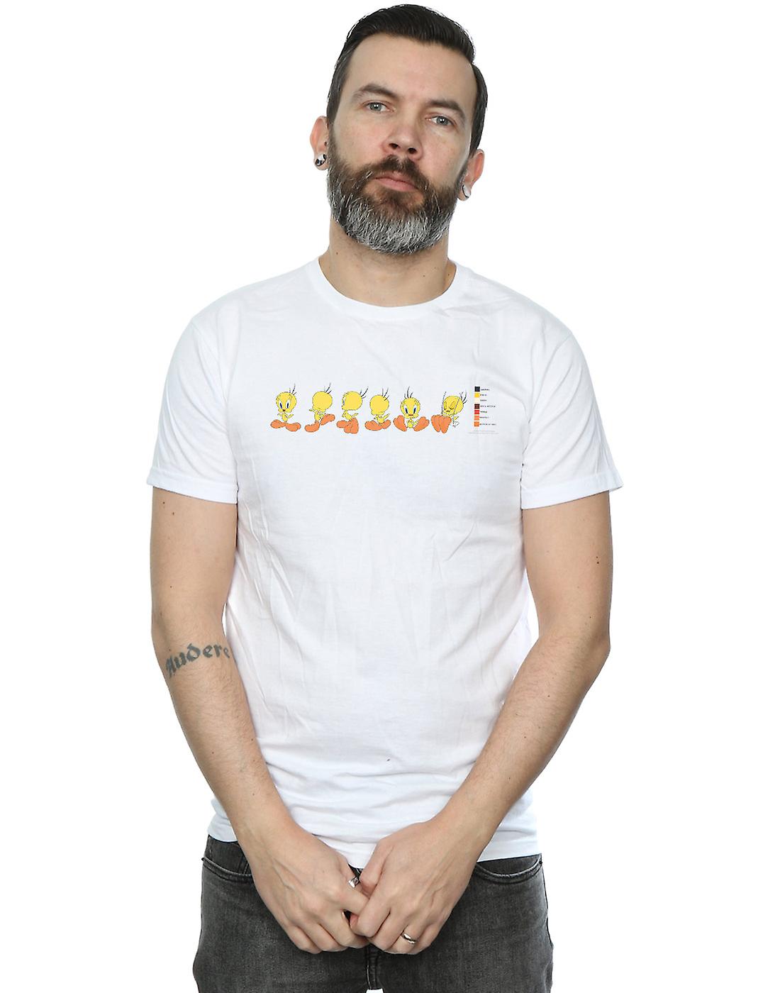 Looney Tunes Men's Tweety Pie Colour Code T-Shirt