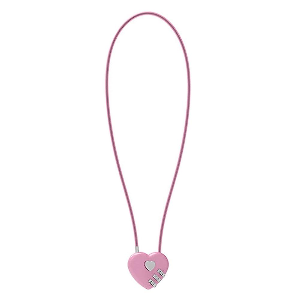 Love Shape Lock Wedding Gift Heart Password Code Padlock Trolley-Case Lock