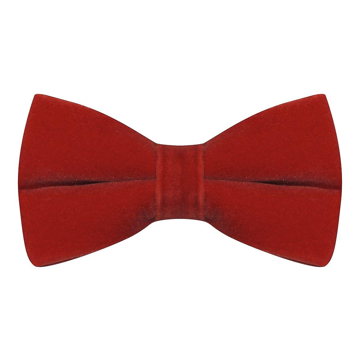 Rosso Red Velvet Bow Tie