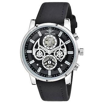 Herenhorloges MH337 - Zwart Lederen Band