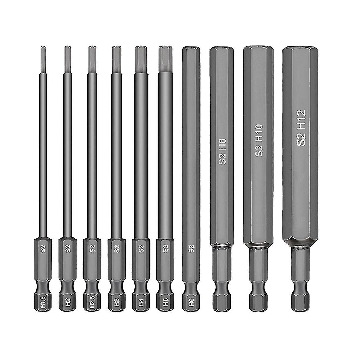 10-pieceinner Hexagon Spanner 1.5-12mm Wrench Socket