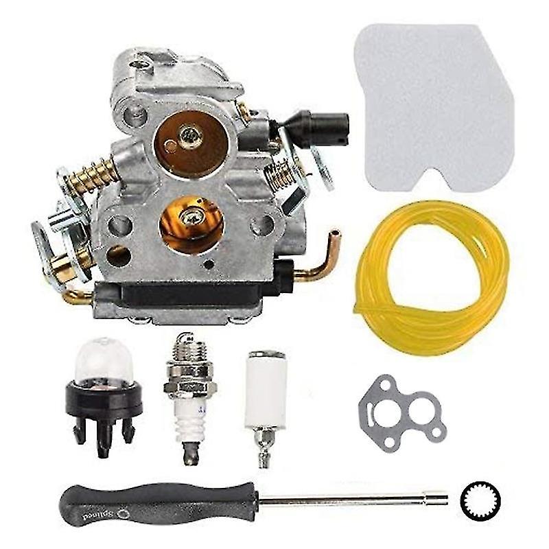 Carburetor and Filter Pipe Filter Compatible with 235 235e 236 240 E Chainsaw Jonsered Cs2234 Cs2238