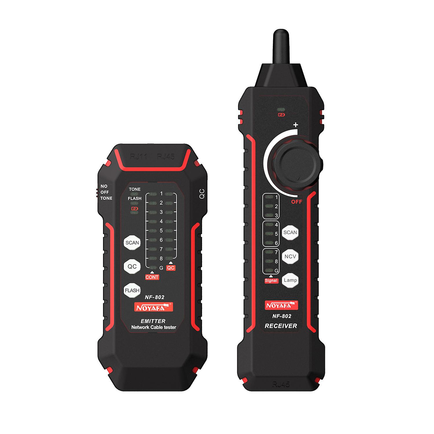 Noyafa Nf-802 Lan Tester Network Wire Tracer Cable Tracker Rj45 Rj11telephone Line Finder Repairing Networking Tool