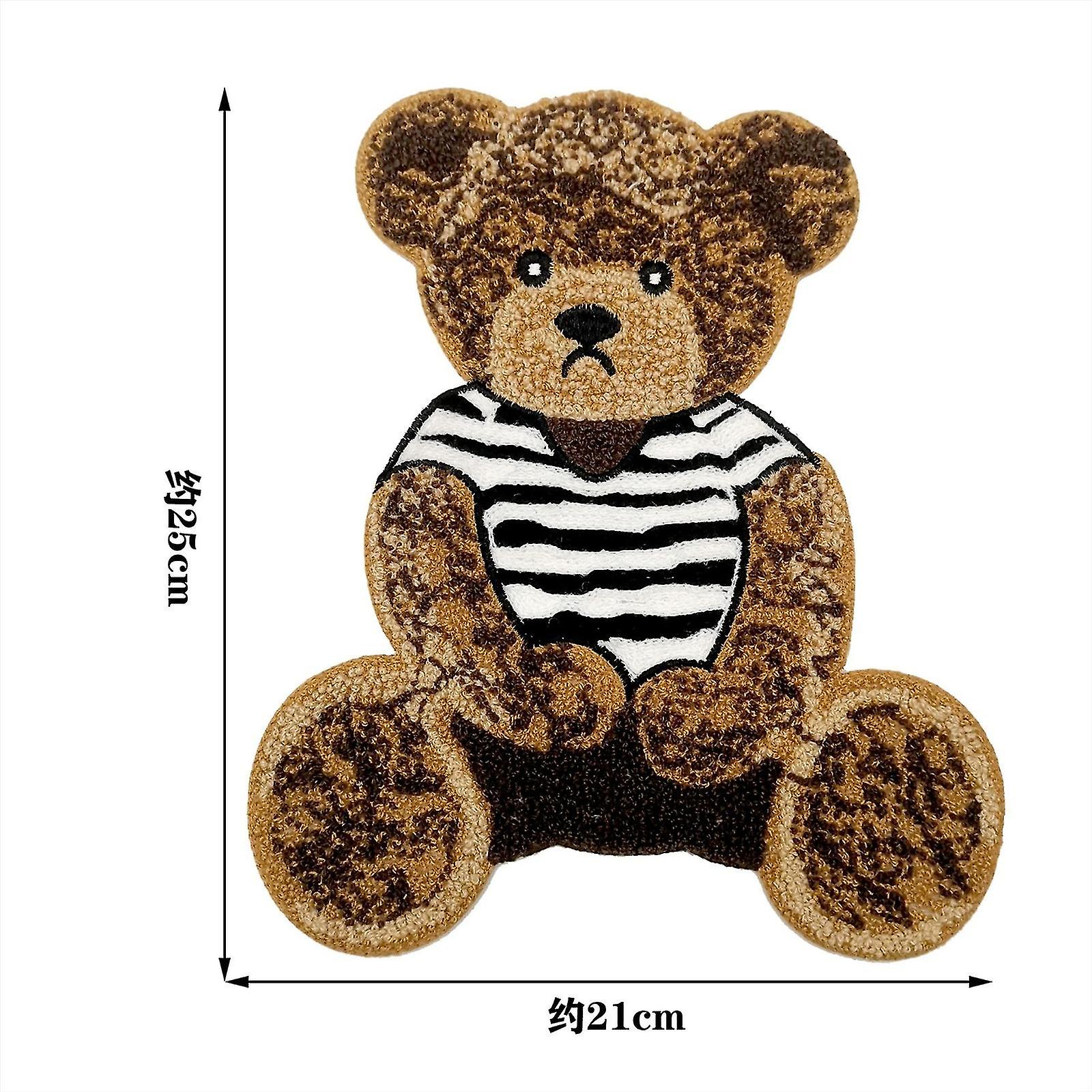 Tietokoneen kirjonta kangastarrat sarjakuva eläin karhu pyyhe kirjonta kirjonta kirjontatarrat vaatteet asusteet laastari tarrat