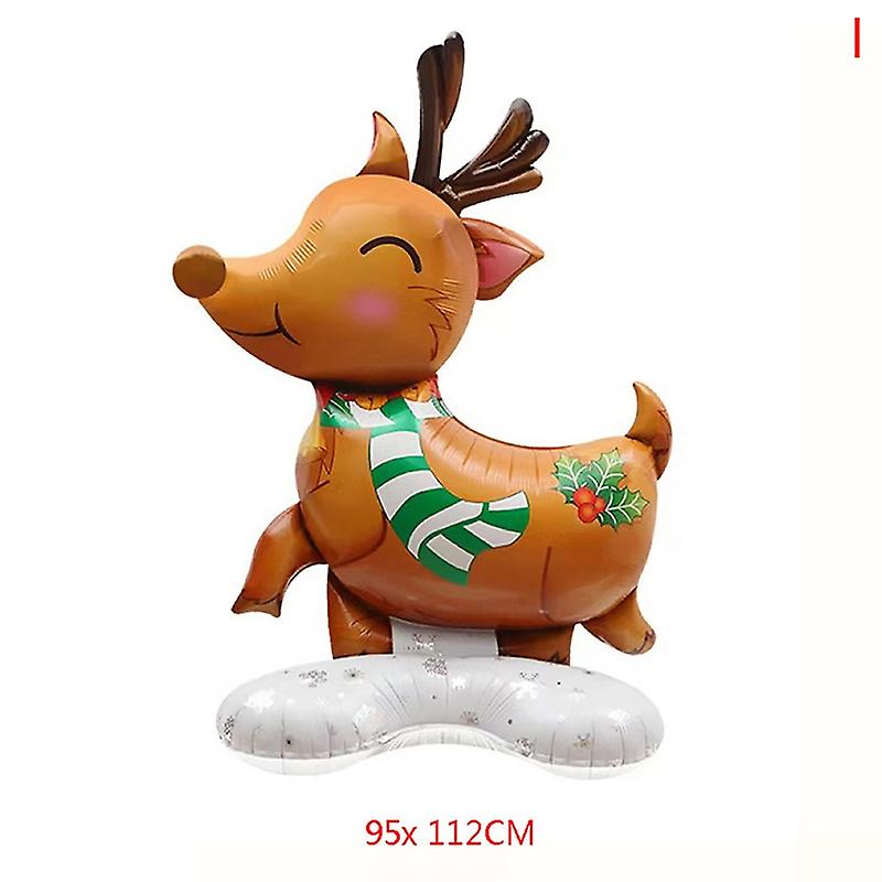 Large Christmas Standing Balloon Santa Claus Snowman Xmas Tree Balloon Home Deco