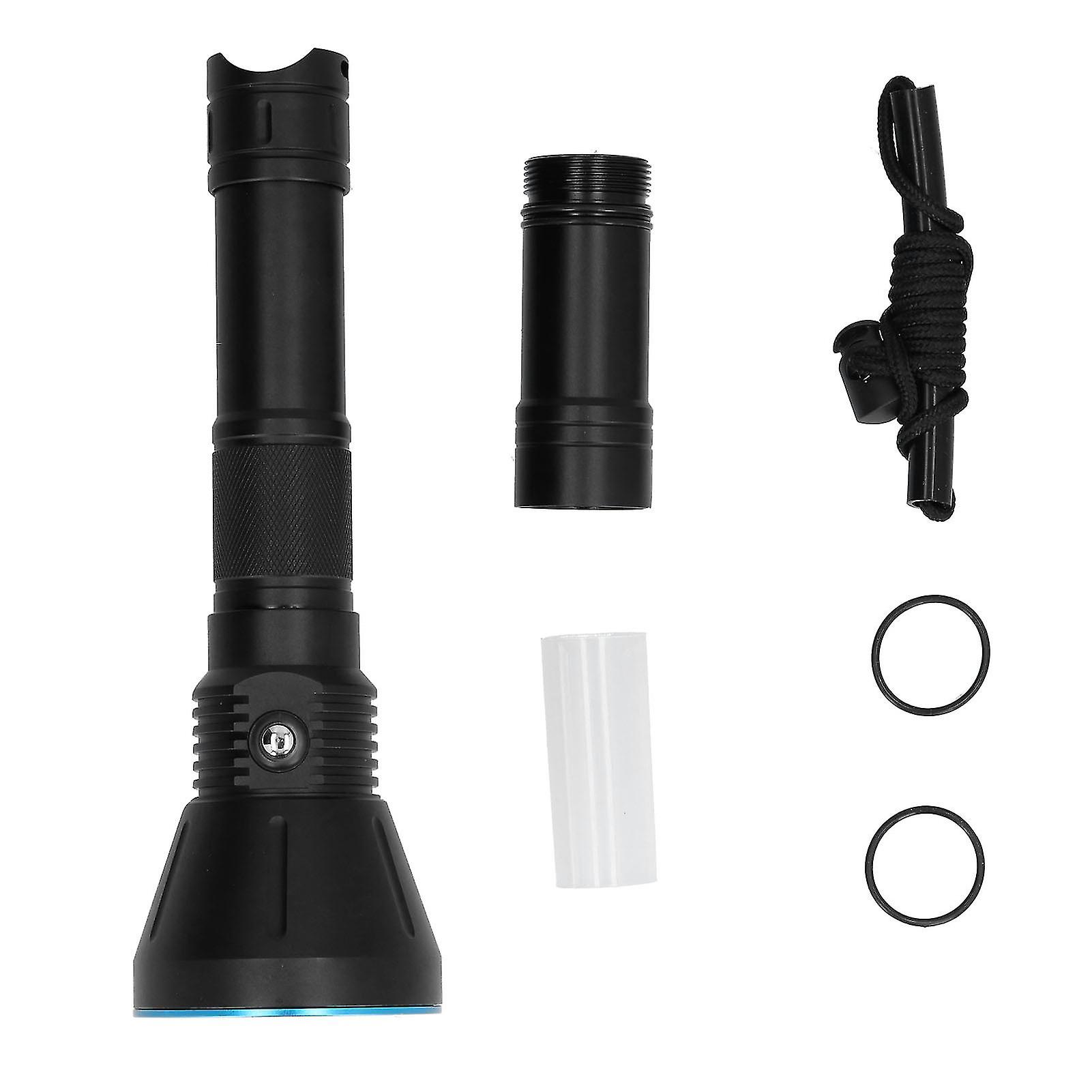 15000lm Strong Light Flashlight Waterproof Professional Diving Torch for 150m Underwater Fishing