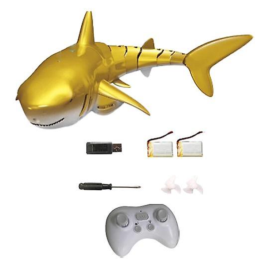 RC Elektroninen Hai Simulaatio Auto Kala Vene Vauva Lapset Vesilelu Keltainen