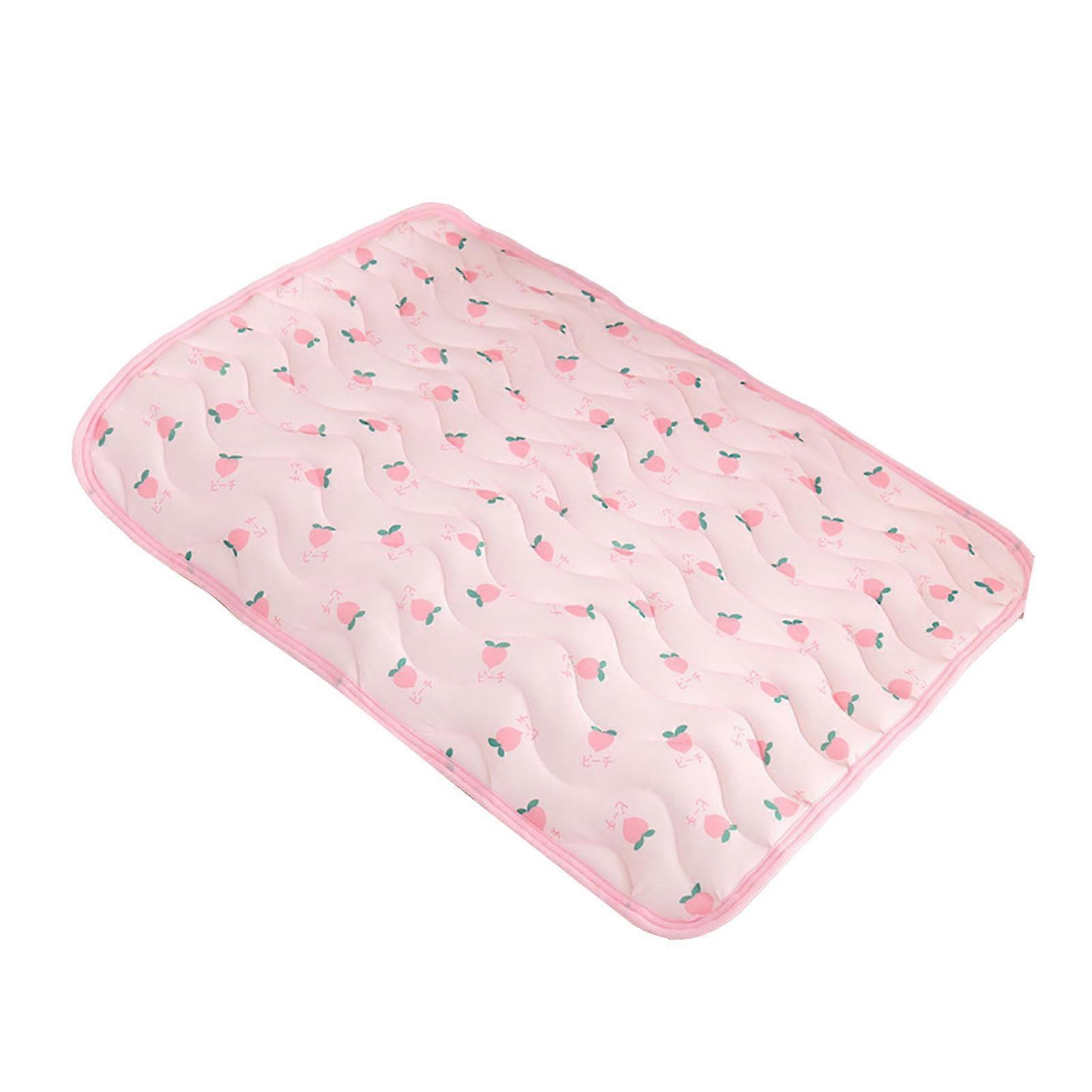 宠物冷却垫冰丝织物毯粉色 M 60x50cm