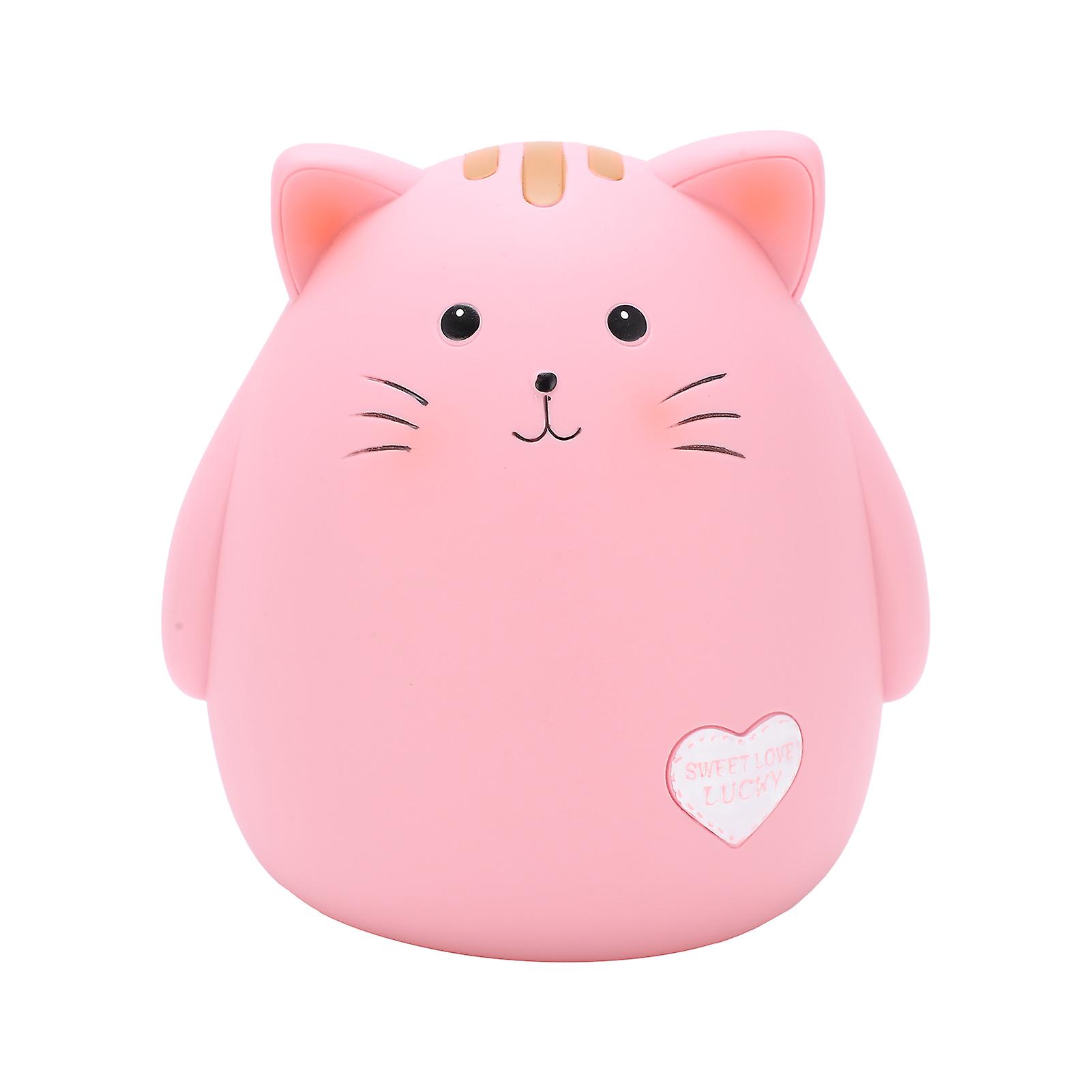 Piggy Bank Cartoon Cute Cat Coin Bank Environmentally Friendly Vinyl Decor Practical Gifts for Chirldren Kids Boys Girls