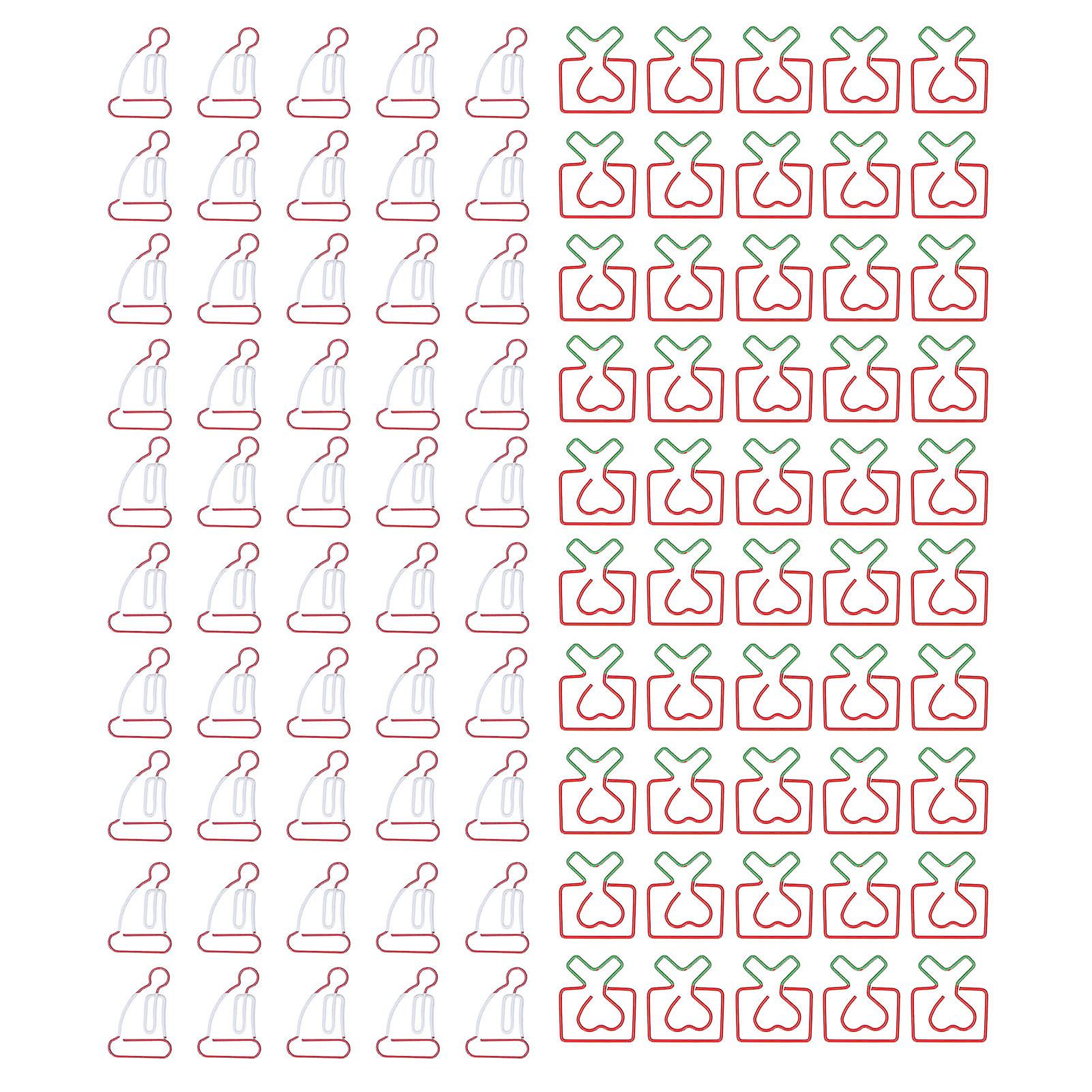 Metallic Paper Clips, Unique Style, Rustproof, Sturdy, Office Memo, File Classification