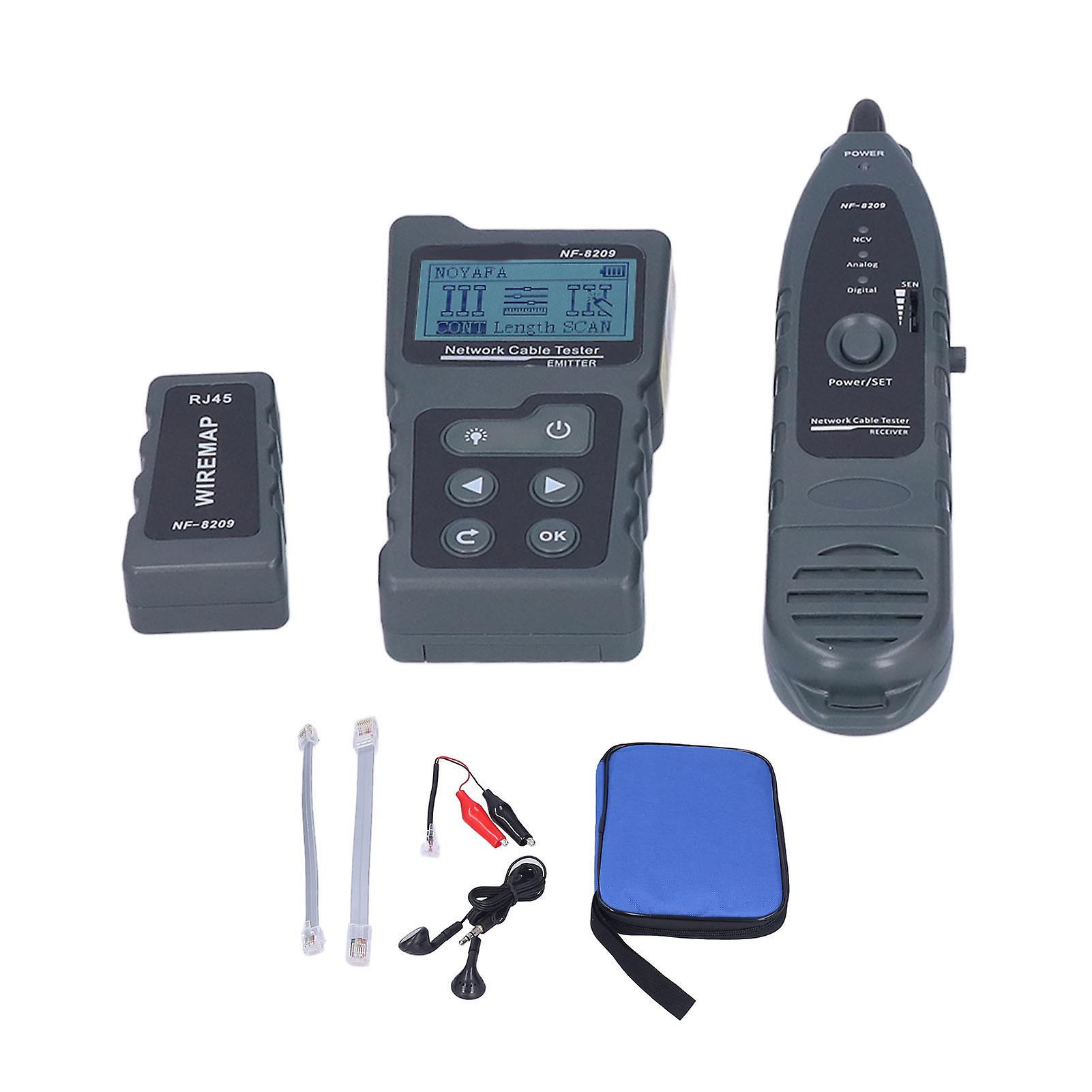 Rankomu Cable Finder Electric Cable Finder, Portable Anti-Interference POE Line Finder Kit for Outdoor Use, Detection Instrument for Network