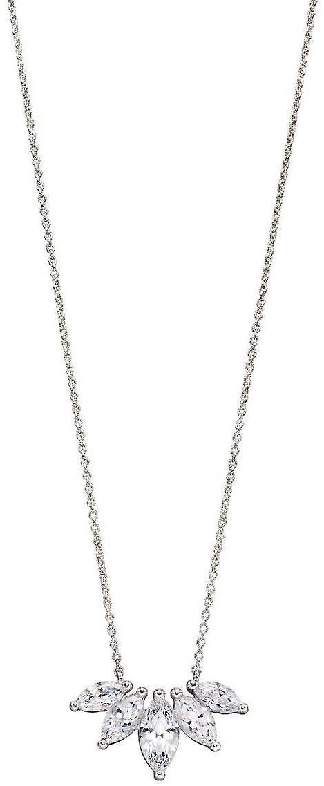 Elements Silver Marquise Necklace - Silver