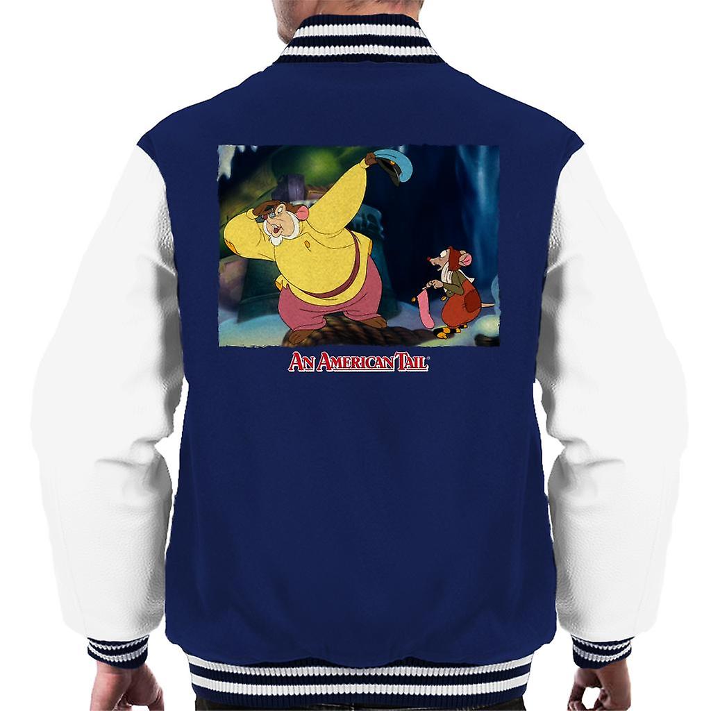 An American Tail Papa Searching Men's Varsity Jacket